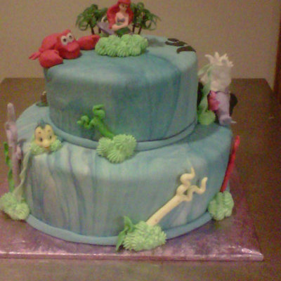 Little Mermaid Cake For 3 Year Old