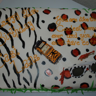 Safari Theme Bday Cake