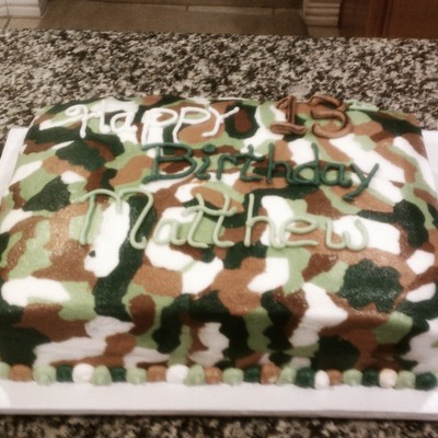 Camouflage Cake
