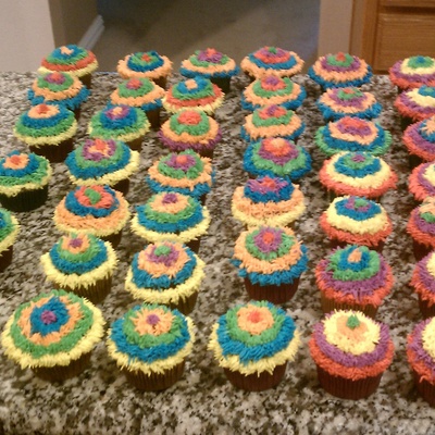 Rainbow Cupcakes
