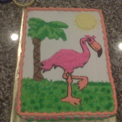 Flamingo Cake