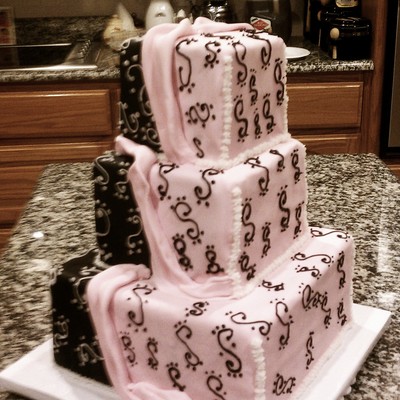 Square Wedding Cake