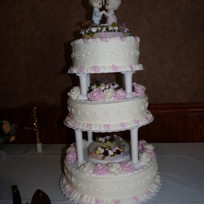 70Th Anniversary Cake - First Tiered Cake!