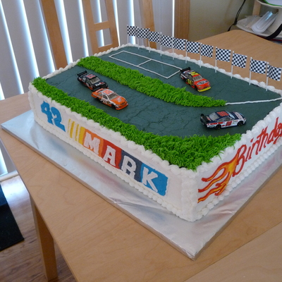 Racetrack Birthday Cake