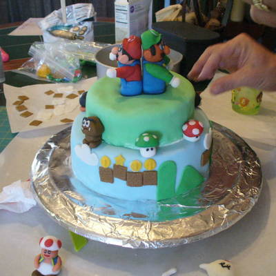 Mario B-Day Cake For My 7 Year Old