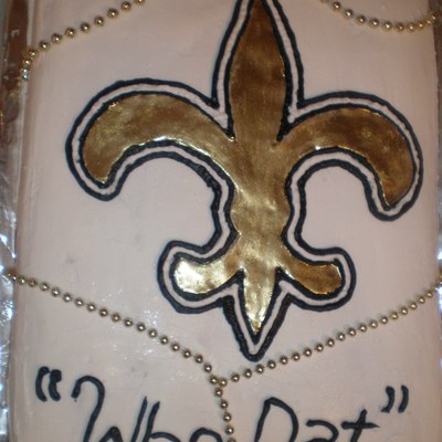 Saints Super Bowl Cake