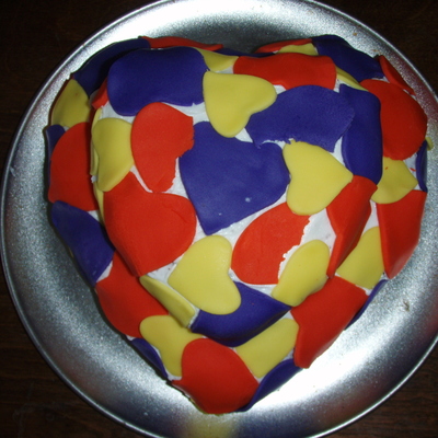 Heart Fondant Cake