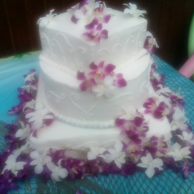 Tropical Wedding Cake