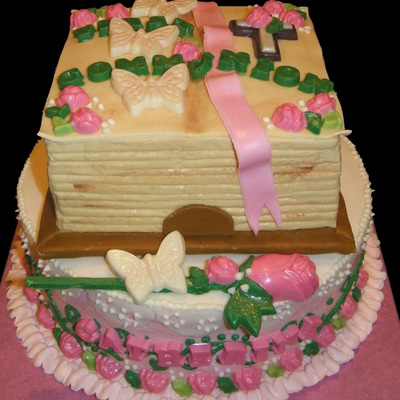 First Communion Bible Cake