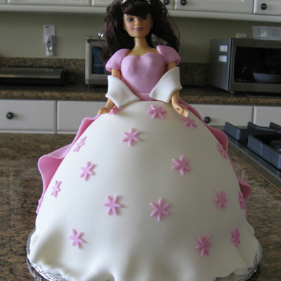 Princess Barbie Doll Cake
