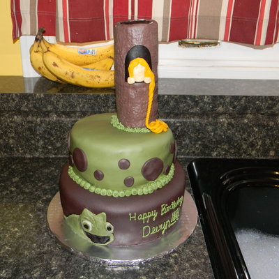 Birthday Cake For Tangled/rapunzel Party