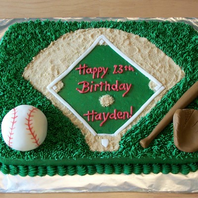 Baseball Birthday Cake