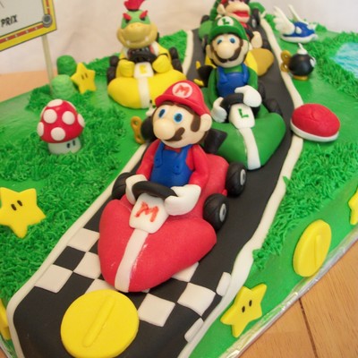 Mario Kart Birthday Cake