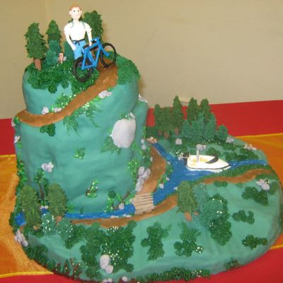 Hiking, Outdoor Cake