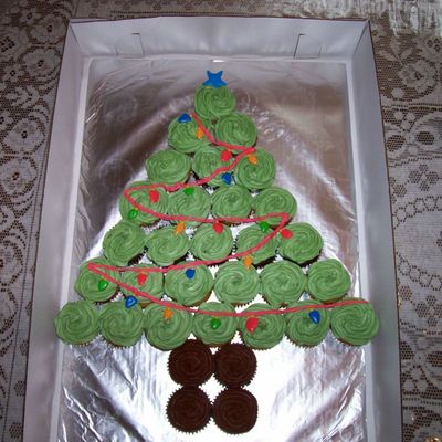 Christmas Tree Cupcake