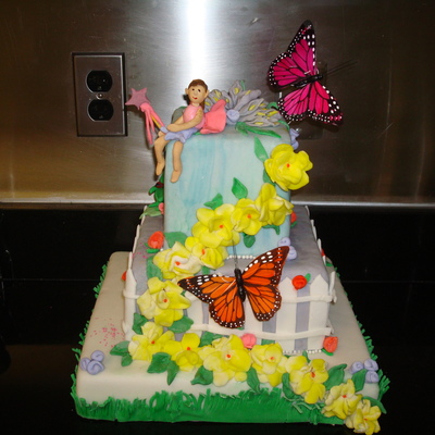 Whimsical Fairy Cake