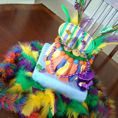 Mardi Gras Cake