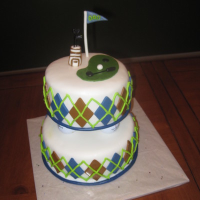 Fathers Day Golf Cake