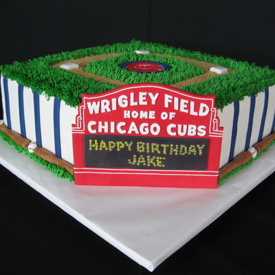 Chicago Cubs Birthday Cake