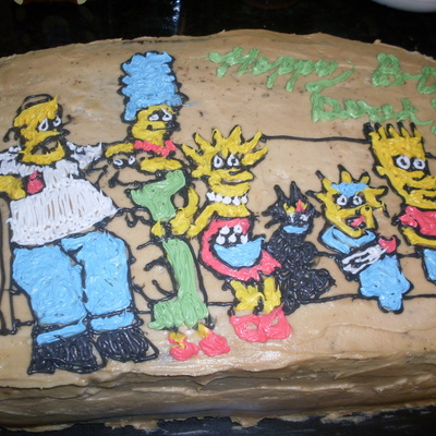 Simpsons Birthday Cake
