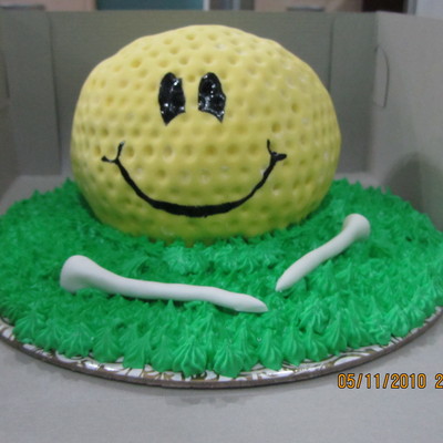 Golf Ball Birthday Cake