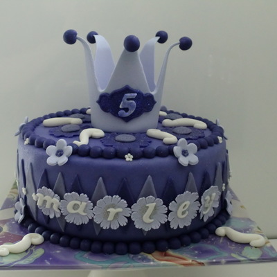 Crown Cake Purple