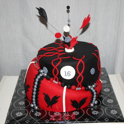 Topsy Turvy Red Black And Silver