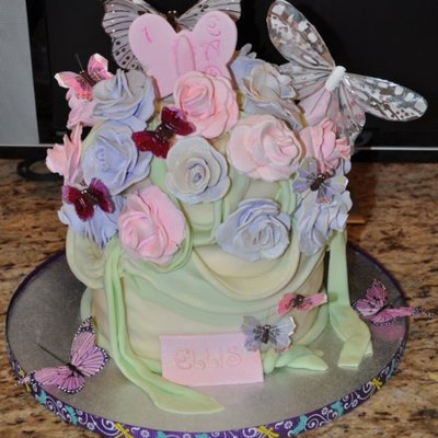 Roses And Butterflies