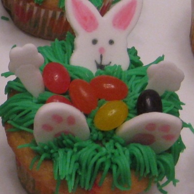 Bunny Basket Cupcakes