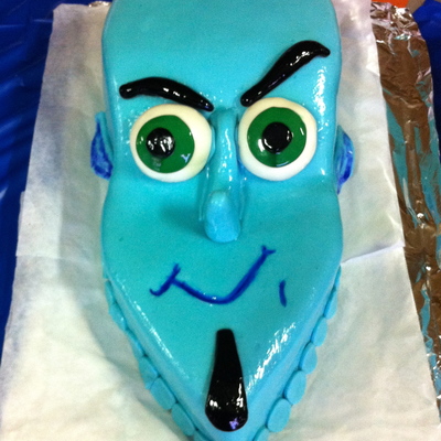 Megamind Cake