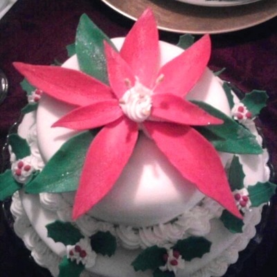 2 Tier Poinsettia