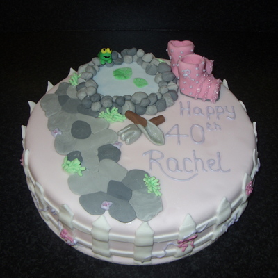 Rachel's Garden Birthday Cake