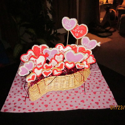 Valentine Cookie Basket