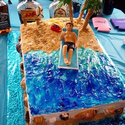 Beach Birthday Cake
