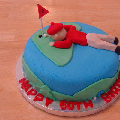 Golfer Birthday Cake