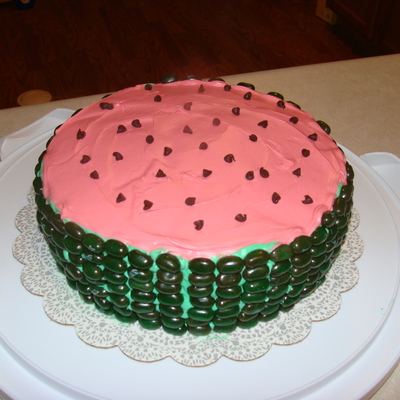 Watermelon Surprise Cake