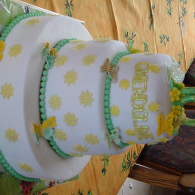 Flowers In Green And Yellow