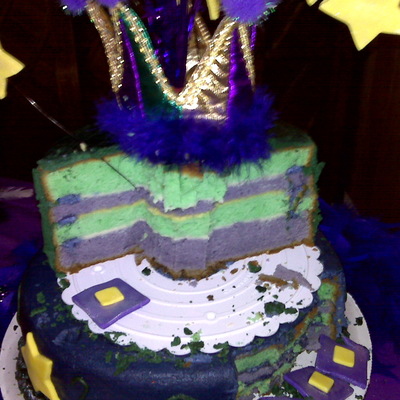 Layers Inside First Cake