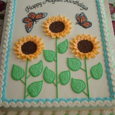 Butterflies And Sunflowers