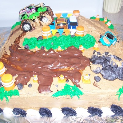 Grave Digger Monster Jam Cake