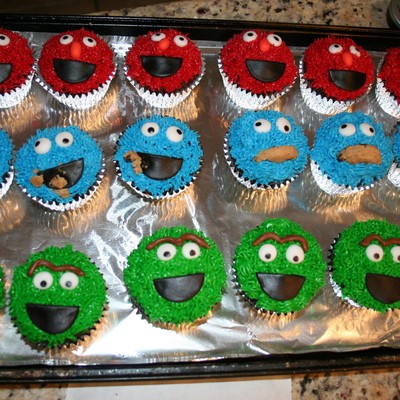 Sesame Street Cupcakes