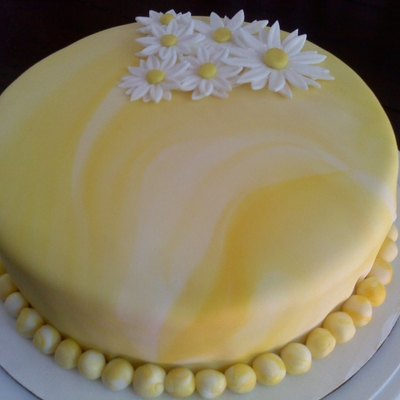 Marbled Yellow Daisies