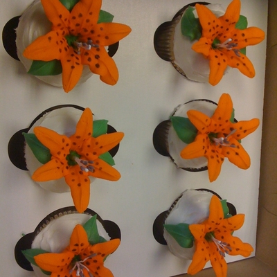 Tiger Lily Cupcakes