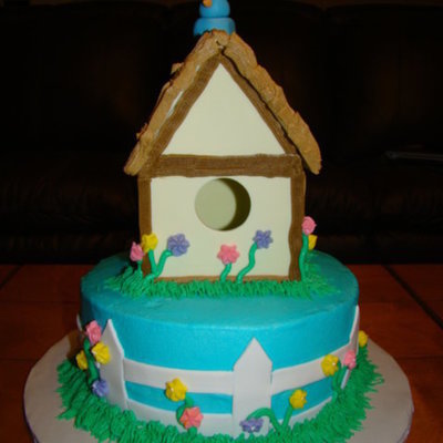 Birdhouse Cake