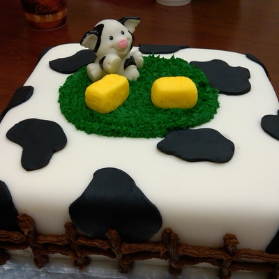 Cow Print Cake