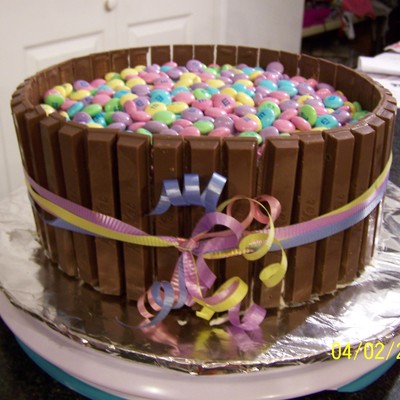 Kit Kat "barrel" Cake