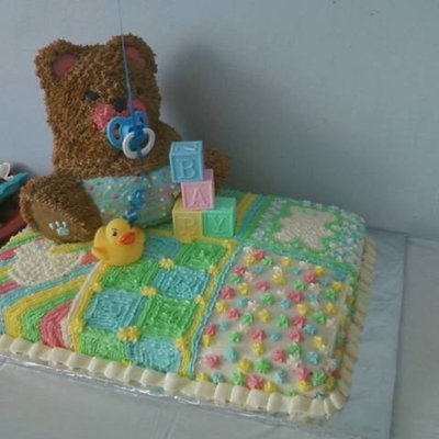 Teddy Bear Baby Shower Cake