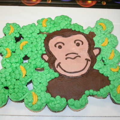 Curious George Cupcake Cake