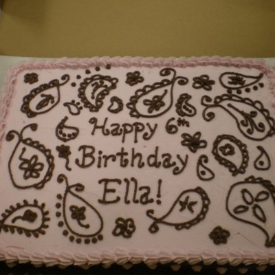Paisley Sheet Cake