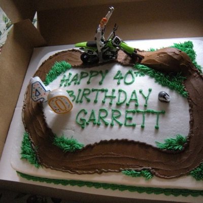 Motocross Birthday Cake